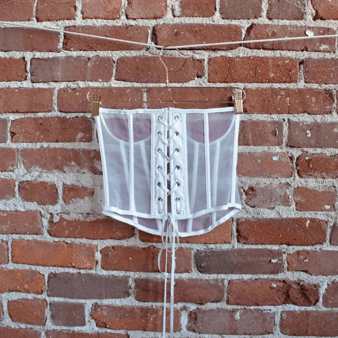 The Beatrix Corset Top - White